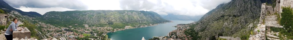 The deep water harbour of Kotor, Montenegro.