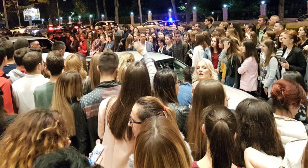  Nearly as big as the Acadamy Awards in LA but the local senior school prom Podgorica.