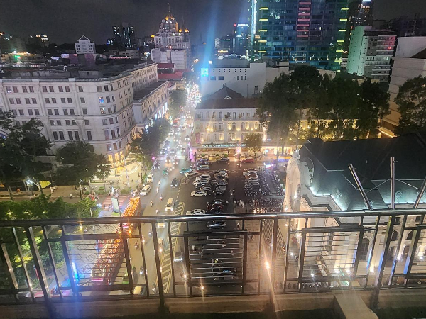 Nighttime view from the Caravelle rooftop