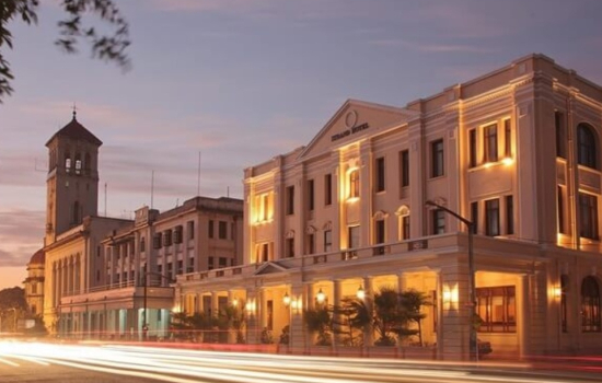 The Strand Yangon interior lounge